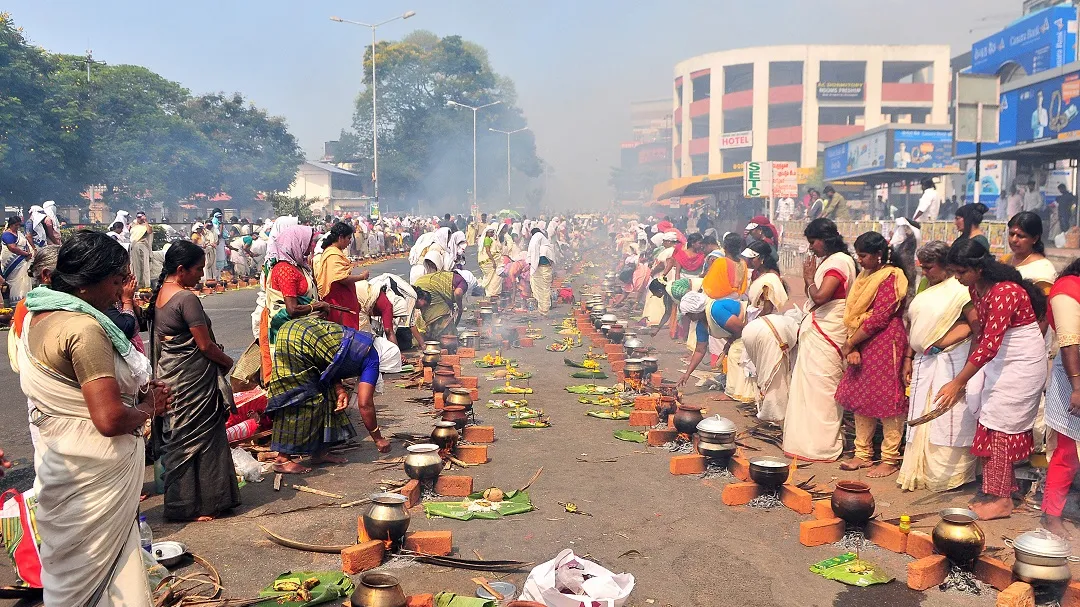 Festivals in Kerala Attukal pongala festival image