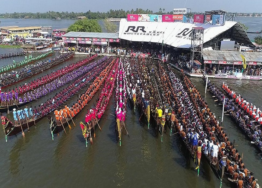 Festivals in Kerala nehru trophy boat race image
