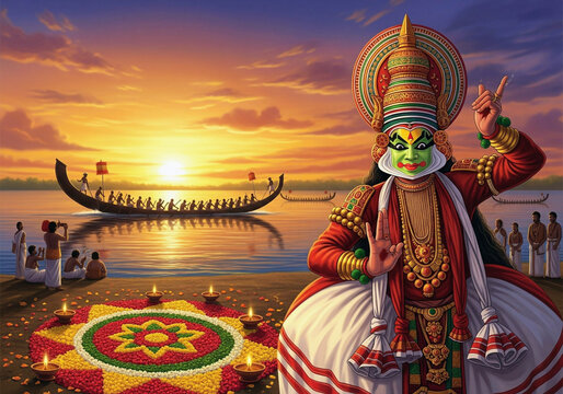 Festivals in Kerala Onam festival image